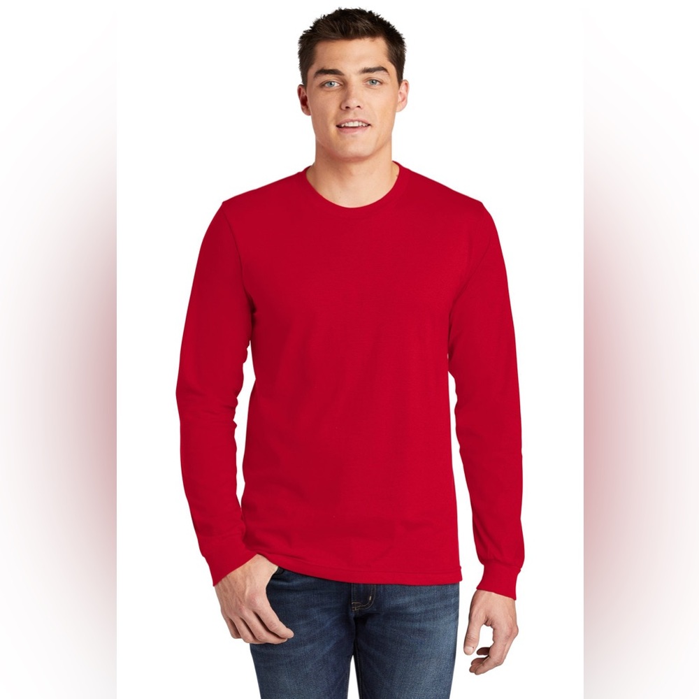 ALTERNATIVE APPAREL Top Red Long Sleve Crewneck Sweater